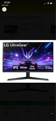 Monitor ultragear 27pol/180hz
