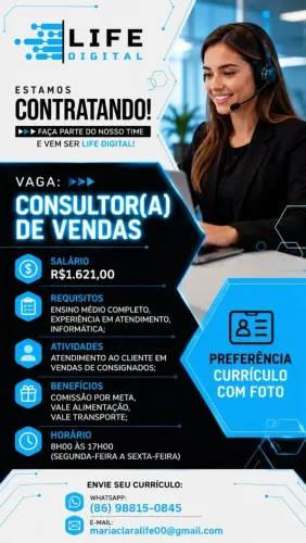 Consultora de Vendas 