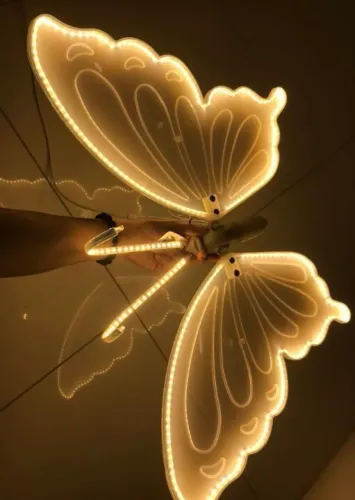 Vendo 2 borboleta de led , uma de 40cm outra de 60 cm as duas por 500,00