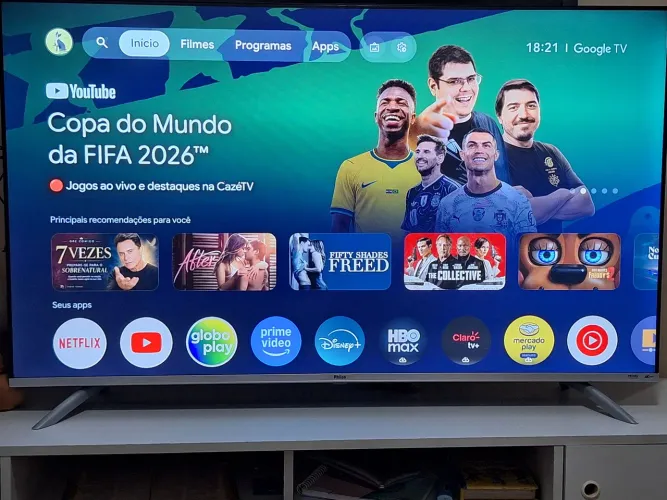 Tv philco 55 polegadas 4k comando de voz