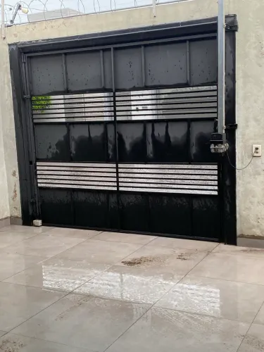 Portão elétrico garagem e social