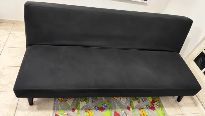 Sofá-Cama Preto | 2 em 1