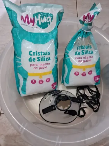 Kit de cuidados para gato - sílica, cones e acessórios