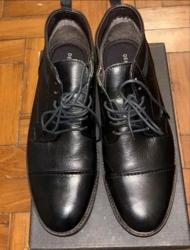 bota democrata couro legítimo cano curto