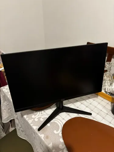 Monitor AOC 21.5" VGA e HDMI e painel VA, preta, pequeno, 22B1HM5