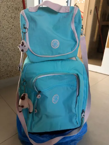 Mochila + lancheira original Kipling 