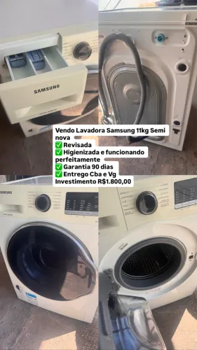 A Venda Lavadora Samsung semi nova