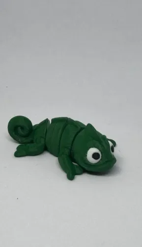 Camaleão anti estresse de impressão 3D articulado 