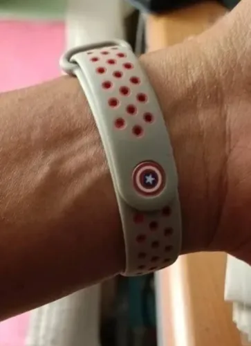 Pino resistente para Mi band do capitão América e homem de ferro