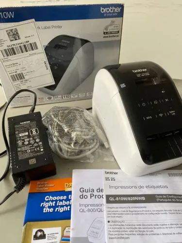Impressora de Etiquetas Brother QL-810W Wi-Fi Nunca usada+ Completa na Caixa