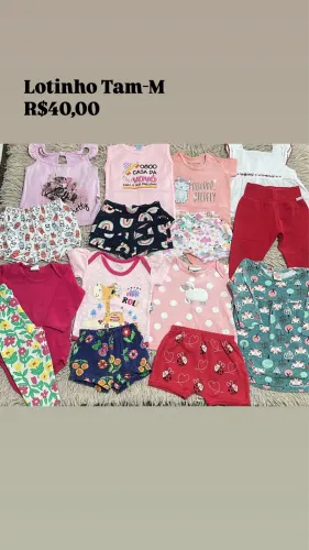 Lotinho de roupas bebê- menina 
