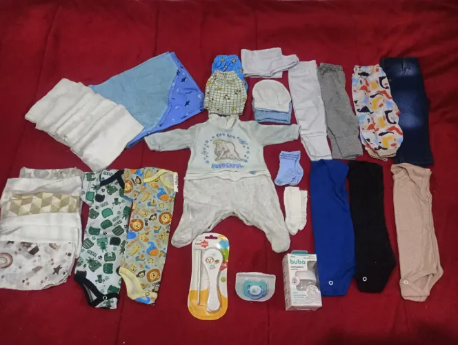 Kit 29 peças e 3 utensílios Bebê menino