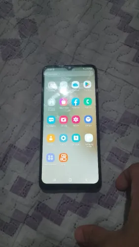 Celular Samsung A12 barato sai logo