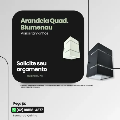 Arandela Quad. G9 Blumenau