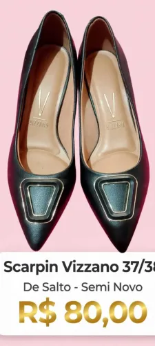Scarpin semi novo, numeração 37/38