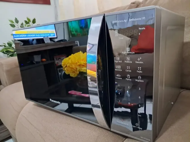 PANASONIC ESPELHADO INOX 34L SEMI NOVISSIMO REVENDO