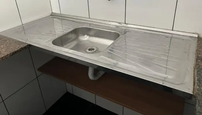Pia em aço inox 