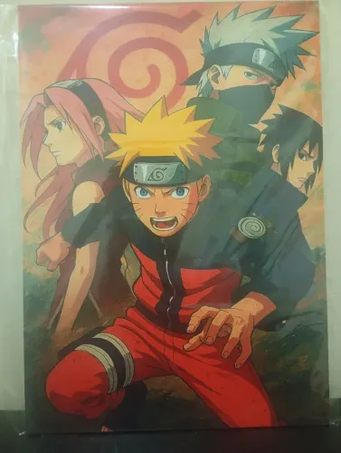 quadro decorativo naruto de MDF 20x28 