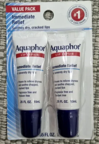 Kit 2 Hidratantes Labiais Aquaphor Lip Repair 10ml - Original EUA