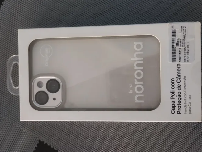 Capa iPhone 15 Plus com Proteção de Câmera - Linha Noronha (Nova na Caixa)