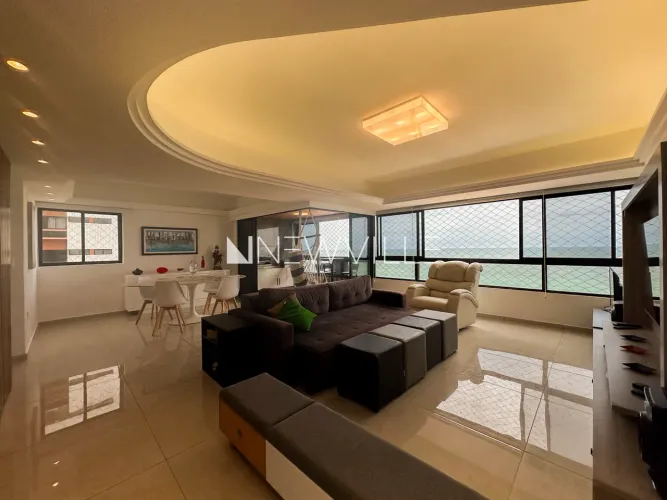 Apartamento para alugar no Edf. Verde Mar, em Boa Viagem 155m², 4 quartos (2 suítes), fre