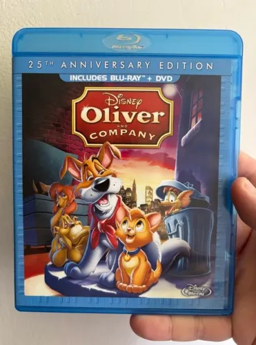 Blu-ray + DVD Oliver e Sua Turma Disney Importado Duplo