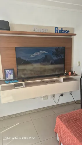 Painel de TV Alto Padrão MDF e Laca com iluminação LED