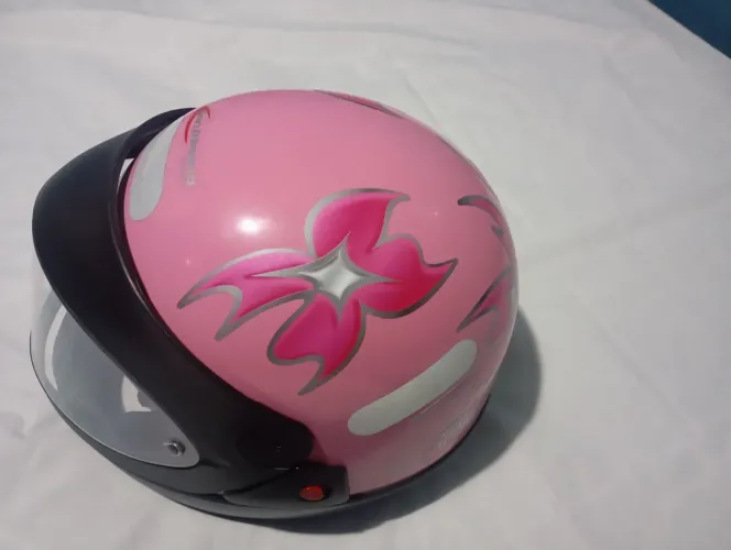 Capacete rosa feminino n.58
