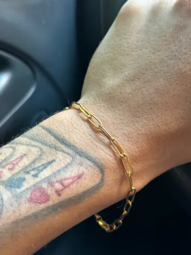Pulseira Cartier Prata 950 Maciça, Banhada a Ouro, Nova