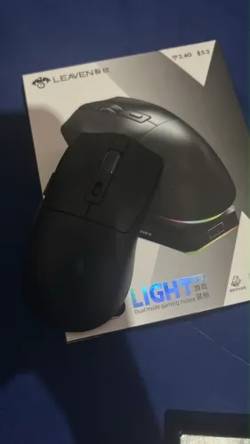 Mouse Gamer Sem Fio LEAVEN X3 LIGHT - Novo na Caixa, Alta Performance!