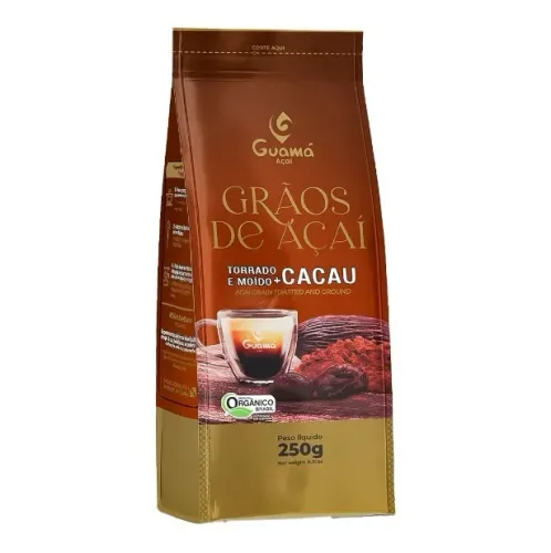 Grãos de Açaí Guamá + Cacau 250g Orgânico 100% Natural