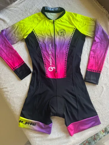 Macaquinho bike ciclismo mulher de pedal tamanho M - Novo