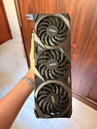 Placa de Vídeo RTX 3060 ti 8GB MSI (Fonte Cooler Master 650W de Brinde)