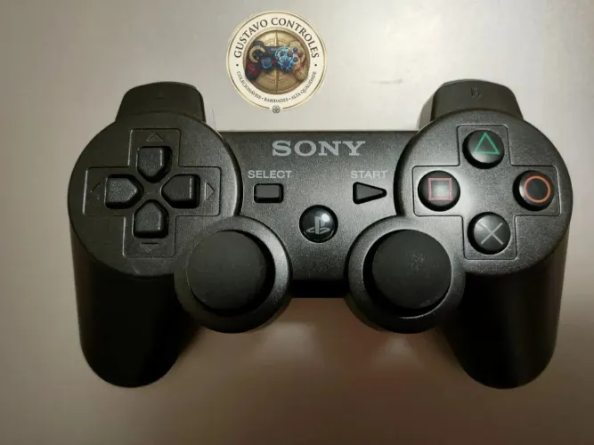 Controle Original PS3 Final Fantasy VII Advent Children Preto Brilhoso Raro