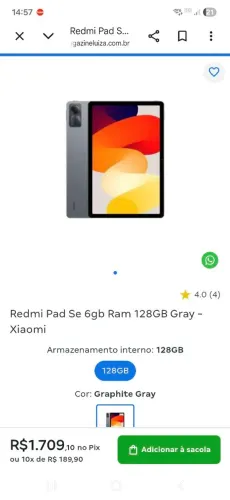 Vende-se tablet
