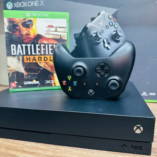 Xbox One X 4K 1TB | Jogo e controle Original | Entregamos