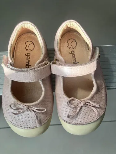 Dapatilha gambo rosa tam 23 em couro