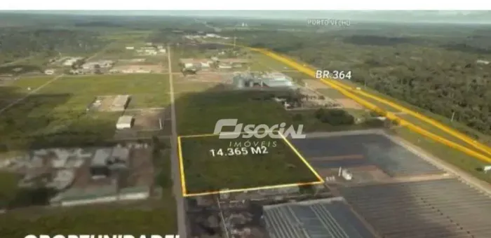 Excelente Área no Distrito Industrial de Porto Velho à venda, com 14.365 m² - Porto Velho