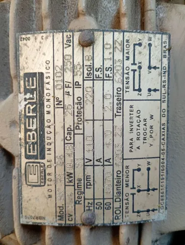 Motor monofásico EBERLE