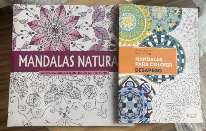 2 livros Mandala para colorir