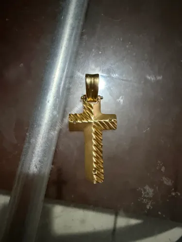 Pingente de ouro (18) cruz , de fabrica novo