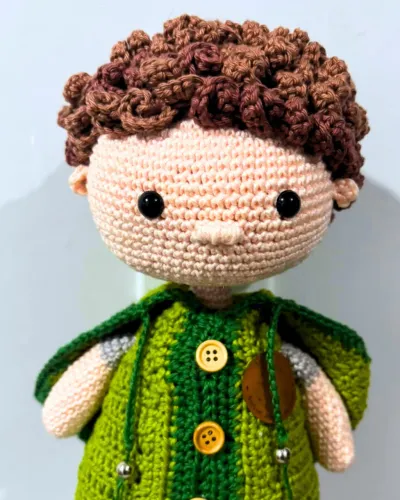 Boneca Sapinho Amigurumi - Boneca em Crochê