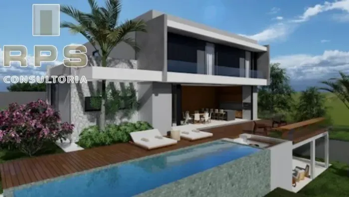 CONDOMINIO ITAPORÃ, Sobrado com 4 suítes, salas de estar e jantar com pé direito duplo e e