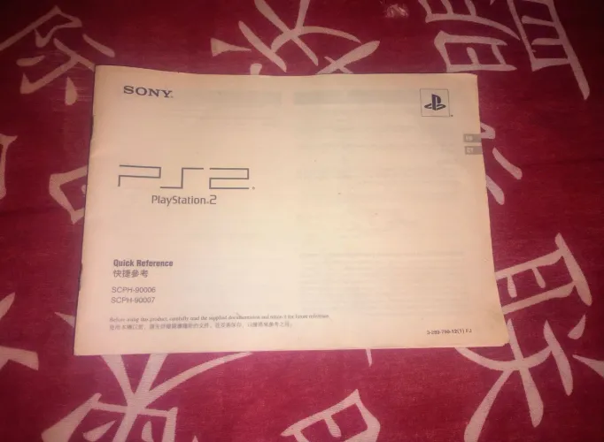 Manual Original PS2 Slim SCPH-90006 / 90007 - Inglês e Chinês