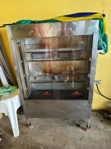 Assador de frango 16 frangos , máquina a gás