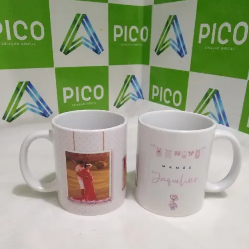 Caneca de Porcelana Branca Personalizada