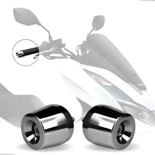 Par Peso Guidao Guidom Moto Pcx 150 Com Parafuso Preto Pesinho
