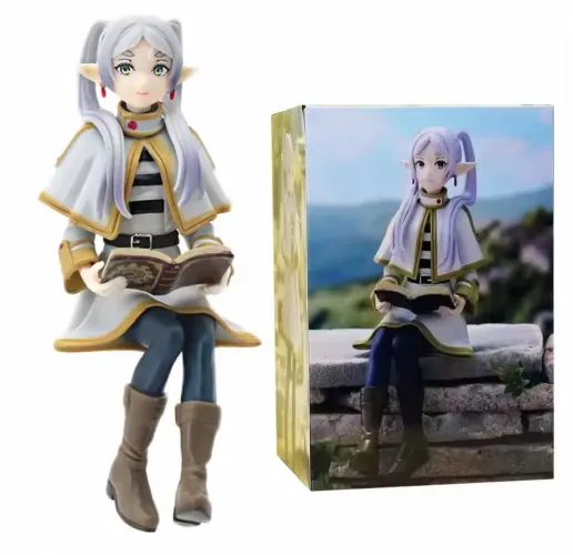 Action figure Frieren com caixa sentada com livro ?