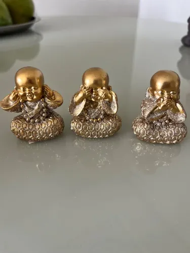 Trio de mini Buda bebê