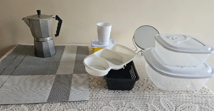 Kit Jogo Americano + Cafeteira + Brindes